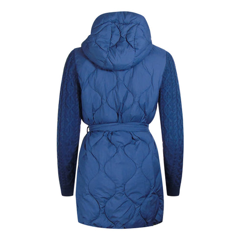 Parajumpers Lady Eclipse Navy Blue Hooded Long Jacket S
